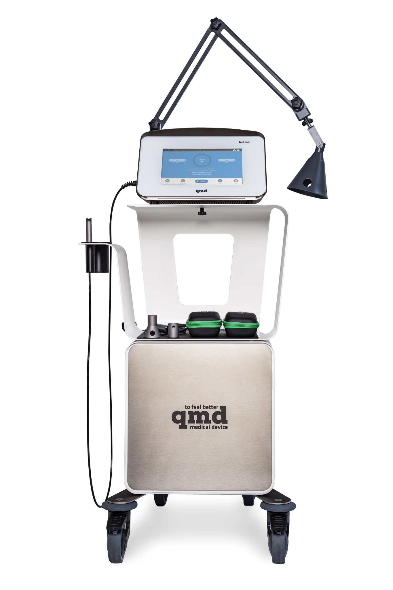 qmd® helios cryo-thermal – sistema combinato per laserterapia e cryo-termoterapia